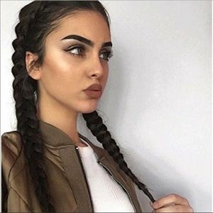 22”  Black Braided LaceFront Wig *NEW*